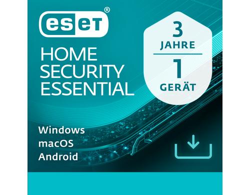 ESET HOME Security Essential Voll, 3yr, 1us, ML