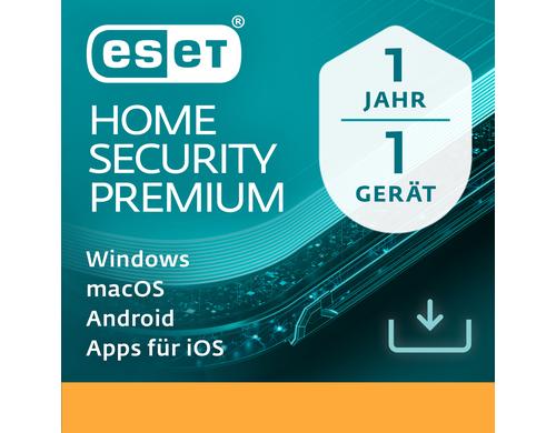 ESET HOME Security Premium Voll, 1yr, 1us, ML