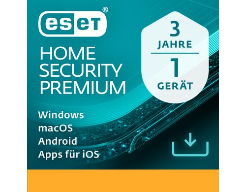 ESET HOME Security Premium Voll, 3yr, 1us, ML