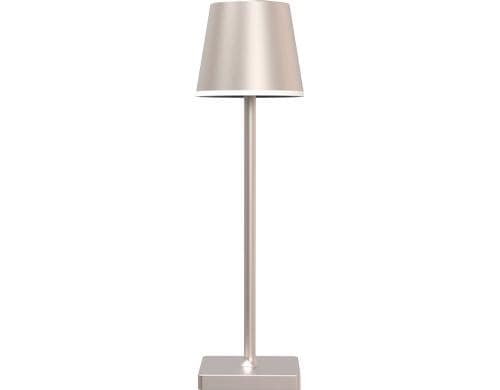 XOXO Akku-Tischleuchte X2 Champagner inkl. LED 3W 285lm 3000K, IP54