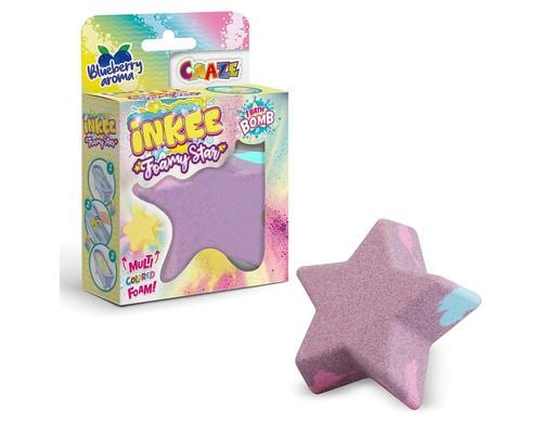 Inkee Badebombe Foamy Star assortiert