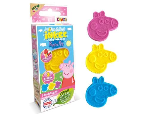 Inkee Badebomben Peppa Pig 3er-Set