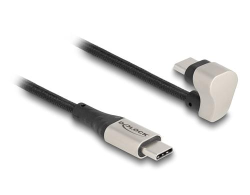 Delock EASY USB2.0-Kabel USB Typ-C Stecker, 180 gewinkelt, 2m, 60 W