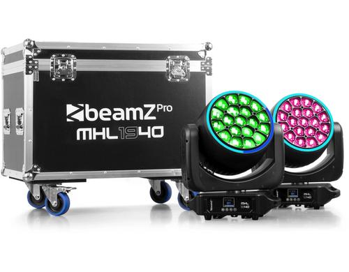 BeamZ Pro MHL1940Set Moving Head, LED, Wash, 2 Stk. Flightcase