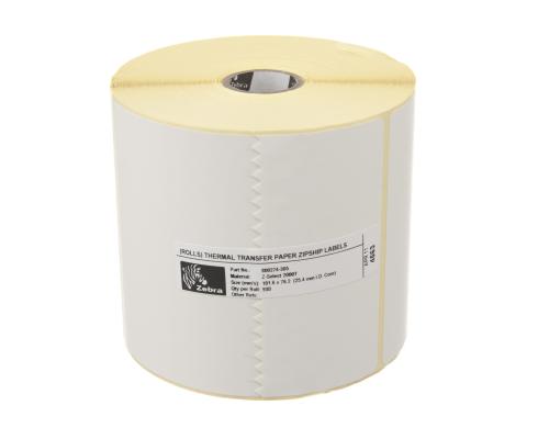 Zebra Etikette Thermo Transfer, 102x76mm 1 Rolle, Z-select 2000T