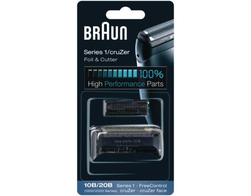 Braun Scherteile Kombipack 10B fr Series 1 schwarz, Scherblatt mit Klingenblock