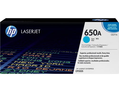 HP Toner 650A - Cyan (CE271A) Seitenkapazitt ~ 15'000 Seiten