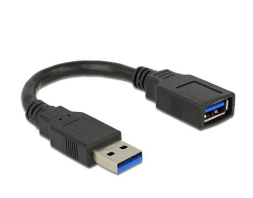 USB3.0 Kabel, 15cm, A-A,  Verlngerung fr USB3.0 Gerte, bis 5Gbps