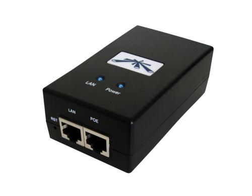 Ubiquiti Passive PoE Injector: 24V, 24W fr 24V PoE 100Mbps Endgerte, mit CH-Kabel