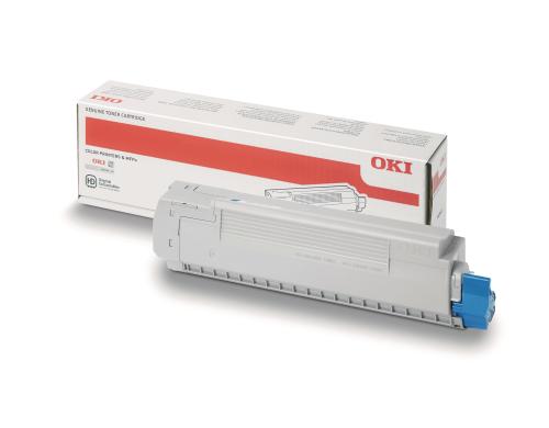 Toner cyan zu OKI MC861-Serie 44059255, 10'000 A4 Seiten