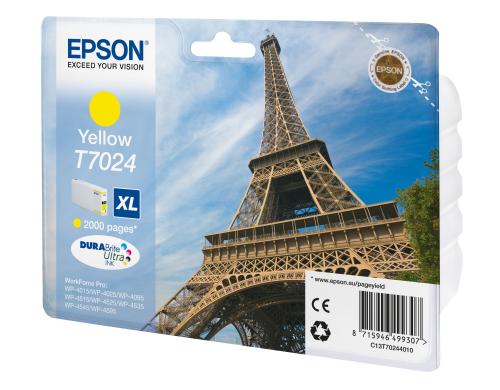 Tinte Epson T70244010, yellow XL WP400/4500, 2000 Seiten