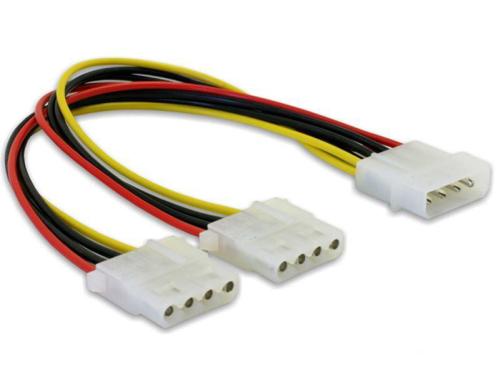 Y-Kabel Molex: 1x Molex zu 2x Molex 11cm