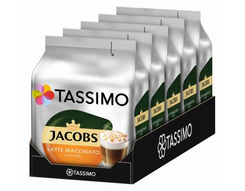 Tassimo T DISC Jacobs Latte Macchiato Car. Karton  5 Packungen (fr je 8 Getrnke)