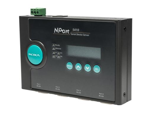 MOXA NPort 5410, LAN RS232 Server, 4 Port, Serielle Gerteserver mit 4 Port RS232