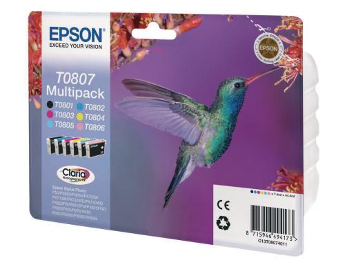 Stylus Epson C13T08074011 Multipack farbig zu Stylus Photo R265/R360/RX560/P50