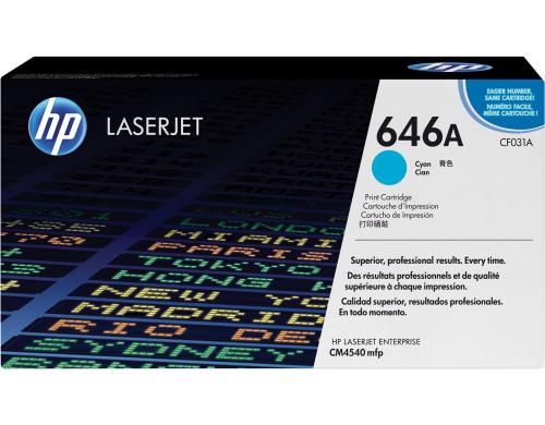 HP Toner 646A - Cyan (CF031A) Seitenkapazitt ~ 12'500 Seiten