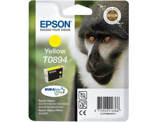 Tinte Epson C13T089440 yellow, 3.5ml zu Stylus S20/S21/SX110, 200 Seiten