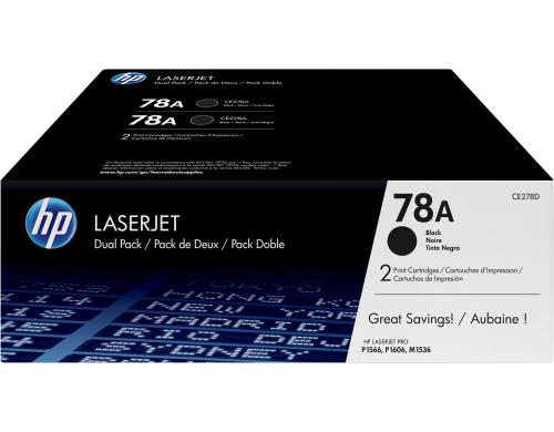 HP Toner 78A - Black 2er-Pack (CE278AD) Seitenkapazitt 2x ~ 2'100 Seiten