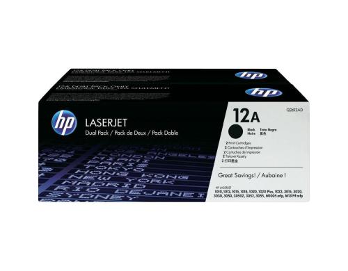 HP Toner 12A - Black 2er-Pack (Q2612AD) Seitenkapazitt ~ 2x 2'000 Seiten