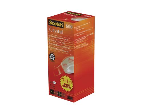 3M Scotch Crystal 7 Rollen + 1 gratis = 8 