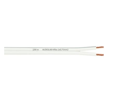 AUDIOLAB Hiflex LS-Kabel, 2x0.75mm weiss LHL 2275-2 WE, Meterware