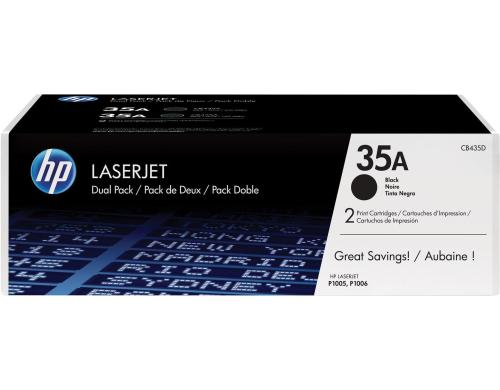 HP Toner 35A - Black 2er-Pack (CB435AD) Seitenkapazitt ~  2x 1'500 Seiten