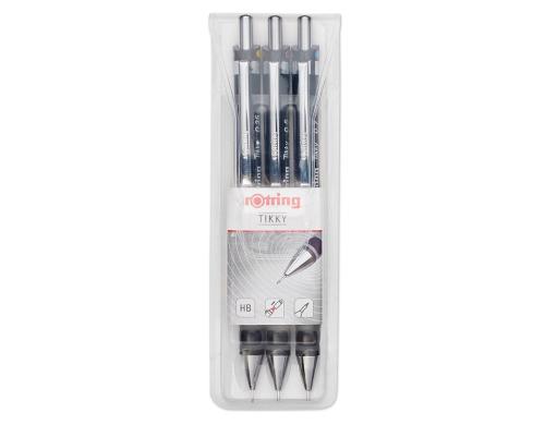 Rotring Tikky Feinminenstift 3er Set Schwarz, 0.35 / 0.5/ 0.7mm