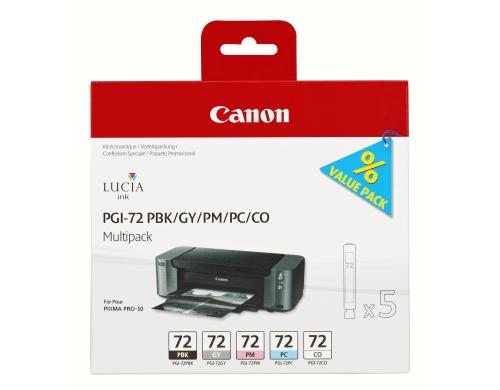 Tinte Canon PGI-72 PBK/GY/PM/PC/CO PIXMA Pro-10