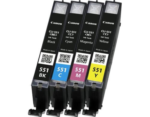 Tinte Canon CLI-551 Multipack 4x7ml PIXMA MG5450/MG6350/iP7250