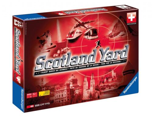 Ravensburger Spiele, Scotland Yard CH Alter: ab 10 J. Spieleranzahl: 3-6