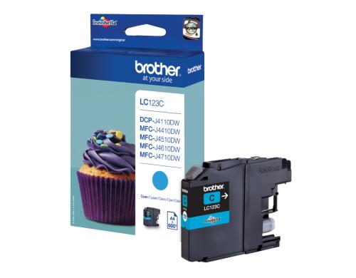 Tinte Brother LC-123C, cyan 600 Seiten