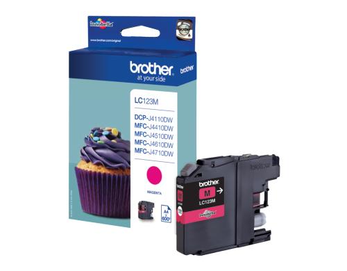 Tinte Brother LC-123M, magenta 600 Seiten