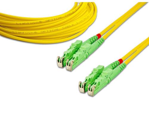 Lightwin LWL Duplex Patchkabel, Singlemode 9/125m, E2000/APC-E2000/APC, OS2, 3m