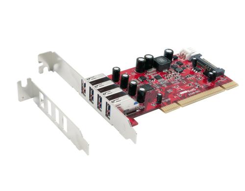 exSys EX-1093-2, 4 Port USB 3.0, PCI, inkl.  LP Blende, Chip: Renesas uPD720202