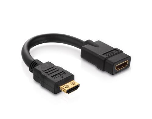 Purelink HDMI auf HDMI Adapter HDMI-Stecker auf HDMI-Buchse, Portsaver