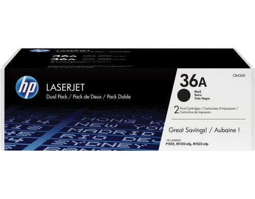 HP Toner 36A - Black 2er-Pack (CB436AD) Seitenkapazitt ~ 2x 2'000 Seiten