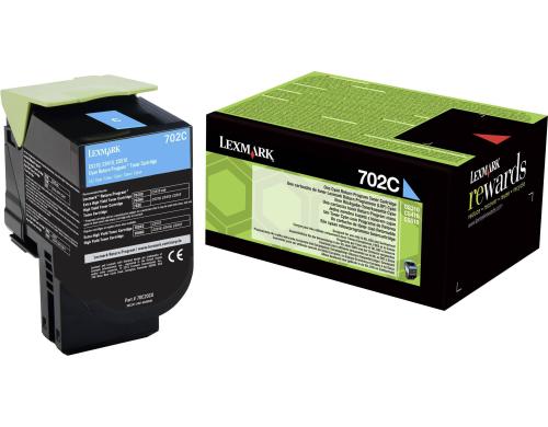 Toner Lexmark 70C20C0 cyan, 1000 Seiten Lexmark CS310dn, CS310n,