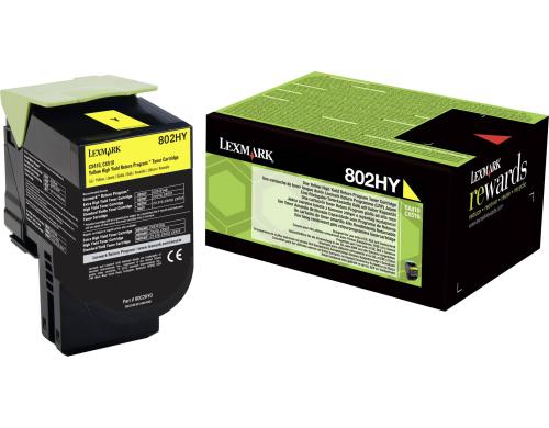 Toner Lexmark 80C2HY0 yellow, 2000 Seiten Lexmark CX410de