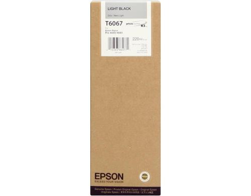 Tinte Epson T606700, light black, 220ml Stylus Pro 4880, Pro 4880 AGFA