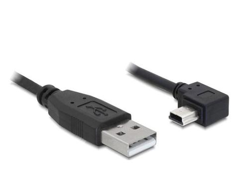 USB-mini-Kabel 0.5m A-MiniB,USB 2.0 Mini-B Stecker nach rechts gewinkelt