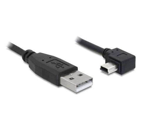 USB-mini-Kabel 2m A-MiniB,USB 2.0 Mini-B Stecker nach rechts gewinkelt