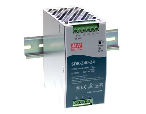 Mean Well DIN Rail Netzgert SDR-240-24, 24V - 10A - 240W