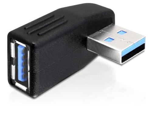 USB3.0 Winkeladapter: A-Buchse zu A-Stecker fr USB3.0 Gerte, 270Grad Horizontal gew.