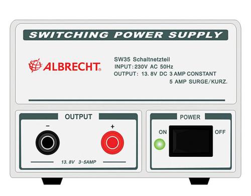 Albrecht Schaltnetzteil SW 35, 3 - 5 A, Ausgangsspannung: 13,8 V,