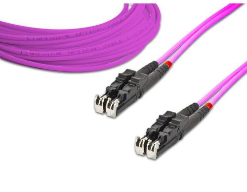 Lightwin LWL Duplex Patchkabel Multimode E2000-E2000, 1m, OM4, 50/125m, 10Gbps