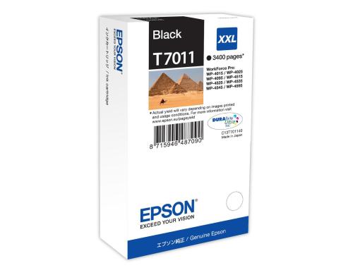 Tinte Epson T70114010 XXL, schwarz, 3400 S. WorkForce Pro WP-4015 DN, WP-4095 DN,