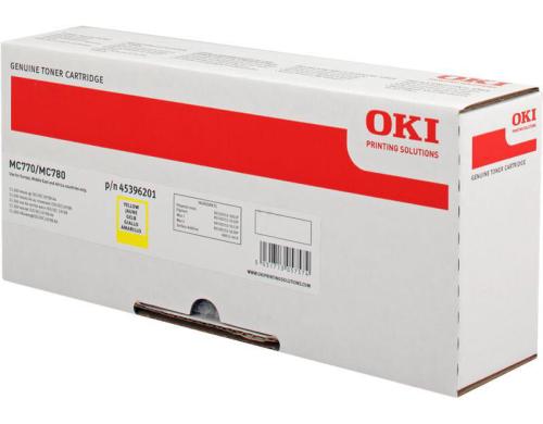 OKI Toner 45396201 yellow, MC770/780 ca. 11'500 Seiten, ISO/IEC 19798