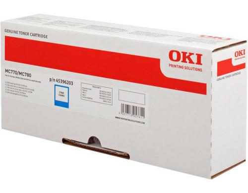 OKI Toner 45396203 cyan, MC770/780 ca. 11'500 Seiten, ISO/IEC 19798