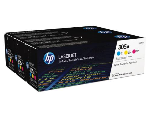 HP Toner 305A - CMY 3er-Pack (CF370AM) Seitenkapazitt 3x ~ 2600 Seiten