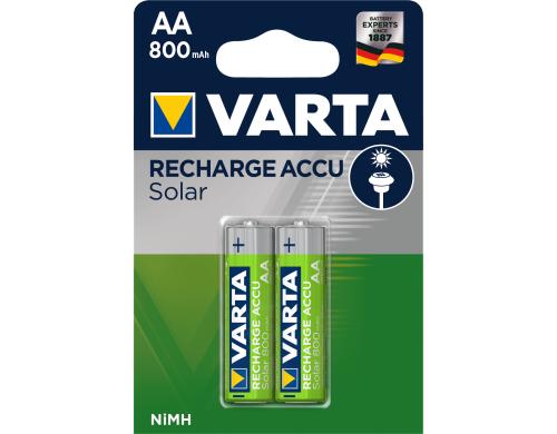 VARTA Akku AA 800mAh, 2Stk 2er-Pack, NiMH, 1.2V